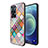 Funda Bumper Silicona Gel Espejo Patron de Moda Carcasa LS2 para Oppo Reno7 Pro 5G Multicolor