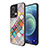 Funda Bumper Silicona Gel Espejo Patron de Moda Carcasa LS2 para Oppo Reno8 5G Multicolor