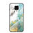 Funda Bumper Silicona Gel Espejo Patron de Moda Carcasa LS2 para Xiaomi Redmi Note 9 Pro Verde