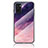 Funda Bumper Silicona Gel Espejo Patron de Moda Carcasa LS4 para Oppo A55S 5G Morado