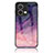 Funda Bumper Silicona Gel Espejo Patron de Moda Carcasa LS4 para Oppo Reno8 5G Morado