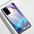 Funda Bumper Silicona Gel Espejo Patron de Moda Carcasa M01 para Samsung Galaxy S20 Plus 5G Morado