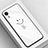 Funda Bumper Silicona Gel Espejo Patron de Moda Carcasa para Apple iPhone XR Blanco