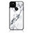 Funda Bumper Silicona Gel Espejo Patron de Moda Carcasa para Google Pixel 5 Blanco
