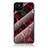 Funda Bumper Silicona Gel Espejo Patron de Moda Carcasa para Google Pixel 5 Rojo