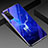 Funda Bumper Silicona Gel Espejo Patron de Moda Carcasa para Huawei Honor V30 Pro 5G Azul