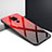Funda Bumper Silicona Gel Espejo Patron de Moda Carcasa para Huawei Mate 30 Lite Rojo