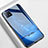Funda Bumper Silicona Gel Espejo Patron de Moda Carcasa para Oppo A73 5G Azul