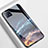 Funda Bumper Silicona Gel Espejo Patron de Moda Carcasa para Oppo A73 5G Azul Real
