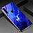 Funda Bumper Silicona Gel Espejo Patron de Moda Carcasa para Oppo A8 Azul