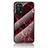 Funda Bumper Silicona Gel Espejo Patron de Moda Carcasa para Oppo A93 5G Rojo