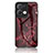 Funda Bumper Silicona Gel Espejo Patron de Moda Carcasa para Oppo Reno9 Pro+ Plus 5G Rojo