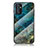 Funda Bumper Silicona Gel Espejo Patron de Moda Carcasa para Samsung Galaxy A35 5G Azul