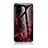 Funda Bumper Silicona Gel Espejo Patron de Moda Carcasa para Samsung Galaxy A51 4G Rojo