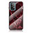 Funda Bumper Silicona Gel Espejo Patron de Moda Carcasa para Samsung Galaxy A52s 5G Rojo