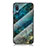 Funda Bumper Silicona Gel Espejo Patron de Moda Carcasa para Samsung Galaxy M02 Azul