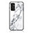Funda Bumper Silicona Gel Espejo Patron de Moda Carcasa para Samsung Galaxy M13 4G Blanco