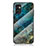 Funda Bumper Silicona Gel Espejo Patron de Moda Carcasa para Samsung Galaxy M23 5G Azul