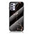 Funda Bumper Silicona Gel Espejo Patron de Moda Carcasa para Samsung Galaxy M32 5G Oro y Negro