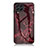 Funda Bumper Silicona Gel Espejo Patron de Moda Carcasa para Samsung Galaxy M33 5G Rojo