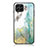 Funda Bumper Silicona Gel Espejo Patron de Moda Carcasa para Samsung Galaxy M33 5G Verde