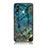 Funda Bumper Silicona Gel Espejo Patron de Moda Carcasa para Samsung Galaxy M40 Azul