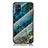 Funda Bumper Silicona Gel Espejo Patron de Moda Carcasa para Samsung Galaxy M51 Azul
