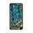 Funda Bumper Silicona Gel Espejo Patron de Moda Carcasa para Samsung Galaxy Note 10 Plus 5G Azul