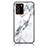 Funda Bumper Silicona Gel Espejo Patron de Moda Carcasa para Samsung Galaxy Note 20 Ultra 5G Blanco