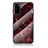 Funda Bumper Silicona Gel Espejo Patron de Moda Carcasa para Samsung Galaxy S20 5G Rojo