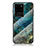 Funda Bumper Silicona Gel Espejo Patron de Moda Carcasa para Samsung Galaxy S20 Ultra 5G Azul