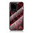 Funda Bumper Silicona Gel Espejo Patron de Moda Carcasa para Samsung Galaxy S20 Ultra 5G Rojo