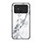 Funda Bumper Silicona Gel Espejo Patron de Moda Carcasa para Xiaomi Poco C40 Blanco