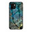 Funda Bumper Silicona Gel Espejo Patron de Moda Carcasa para Xiaomi Poco C50 Azul