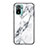 Funda Bumper Silicona Gel Espejo Patron de Moda Carcasa para Xiaomi Redmi Note 10 4G Blanco