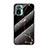 Funda Bumper Silicona Gel Espejo Patron de Moda Carcasa para Xiaomi Redmi Note 10 4G Oro y Negro
