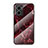 Funda Bumper Silicona Gel Espejo Patron de Moda Carcasa para Xiaomi Redmi Note 11E 5G Rojo
