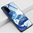 Funda Bumper Silicona Gel Espejo Patron de Moda Carcasa S01 para Huawei Honor View 30 5G Azul