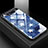 Funda Bumper Silicona Gel Espejo Patron de Moda Carcasa S01 para Samsung Galaxy A90 4G Azul