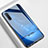 Funda Bumper Silicona Gel Espejo Patron de Moda Carcasa S01 para Samsung Galaxy Note 10 5G Azul