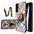 Funda Bumper Silicona Gel Espejo Patron de Moda Carcasa S01 para Samsung Galaxy S22 5G Multicolor