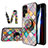 Funda Bumper Silicona Gel Espejo Patron de Moda Carcasa S01 para Samsung Galaxy S22 Ultra 5G Multicolor