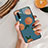 Funda Bumper Silicona Gel Espejo Patron de Moda Carcasa S04 para Huawei P30 Azul