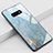 Funda Bumper Silicona Gel Espejo Patron de Moda Carcasa S04 para Samsung Galaxy S10e Cian