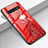 Funda Bumper Silicona Gel Espejo Vestido de Novia Carcasa K01 para Samsung Galaxy S10 Plus Rojo