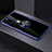 Funda Bumper Silicona Transparente Espejo 360 Grados con Magnetico Anillo de dedo Soporte M01 para Apple iPhone 11 Pro Azul