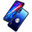 Funda Bumper Silicona Transparente Espejo 360 Grados con Magnetico Anillo de dedo Soporte para Huawei Honor Magic 2 Azul