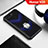 Funda Bumper Silicona Transparente Espejo 360 Grados con Magnetico Anillo de dedo Soporte para Huawei Honor V20 Negro
