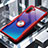 Funda Bumper Silicona Transparente Espejo 360 Grados con Magnetico Anillo de dedo Soporte para Samsung Galaxy Note 10 5G Rojo
