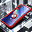 Funda Bumper Silicona Transparente Espejo 360 Grados con Magnetico Anillo de dedo Soporte para Xiaomi Mi 9 Rojo